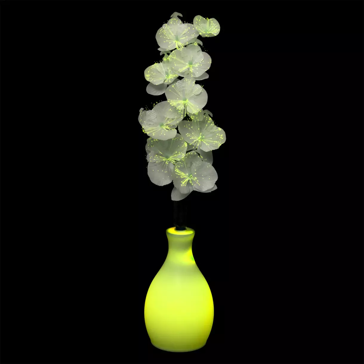Florero luminoso orquidea a pilas multicolor 1