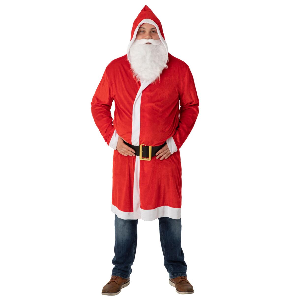 Disfraz de Papá Noel para adultos 3 piezas Rojo 1
