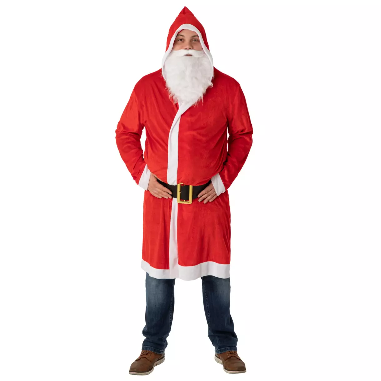 Kerstman verkleedkleding voor volwassenen 3-delig Rood 1