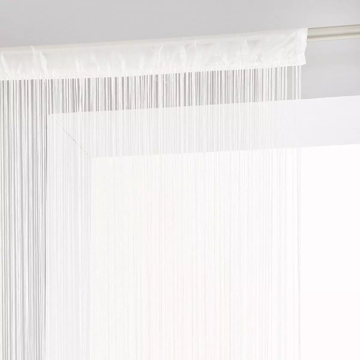 Cortina de hilo (90 x A200 cm) Uni Marfil 1