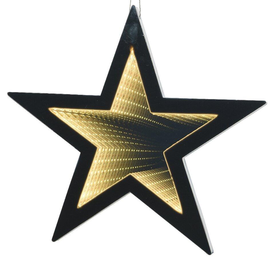 Estrella luminosa Infinity modelo mediano a pilas Blanco cálido 55 LED 1