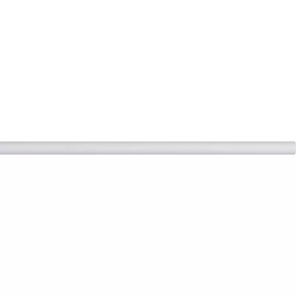 Barra de cortina metal (L160 cm / D28 mm) Lino Blanco mate 1