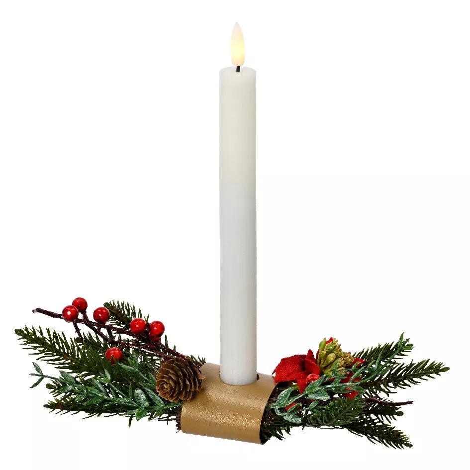 Candelero  con vela  Frutas del bosque salvajes Blanco cálido 2