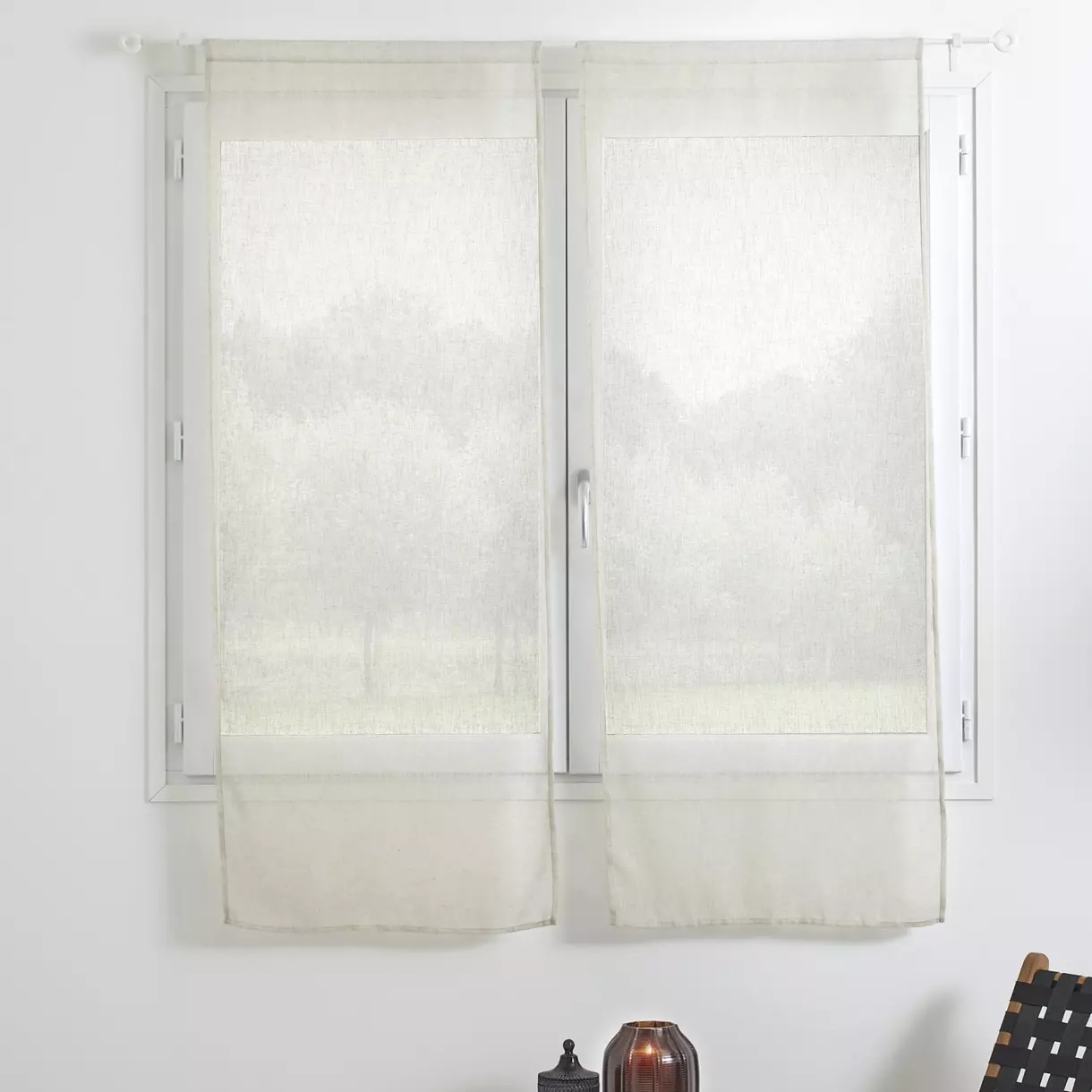 Paire de voilages (60 x 160 cm) Fred Beige 1