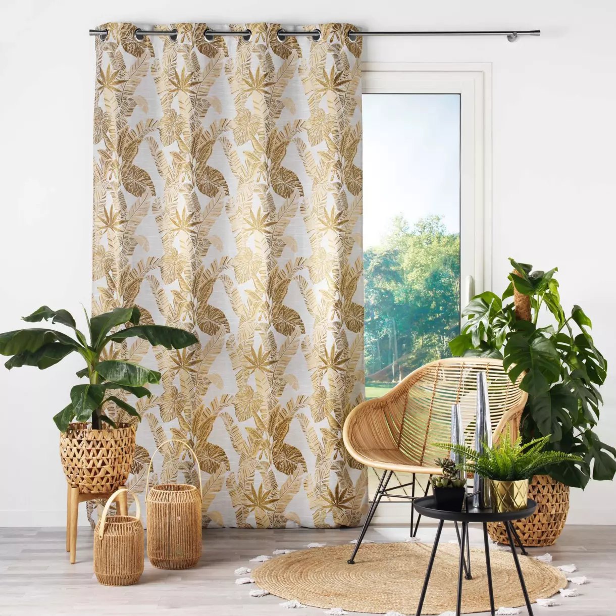 Rideau (140 x 260 cm) Faggy Jaune 1