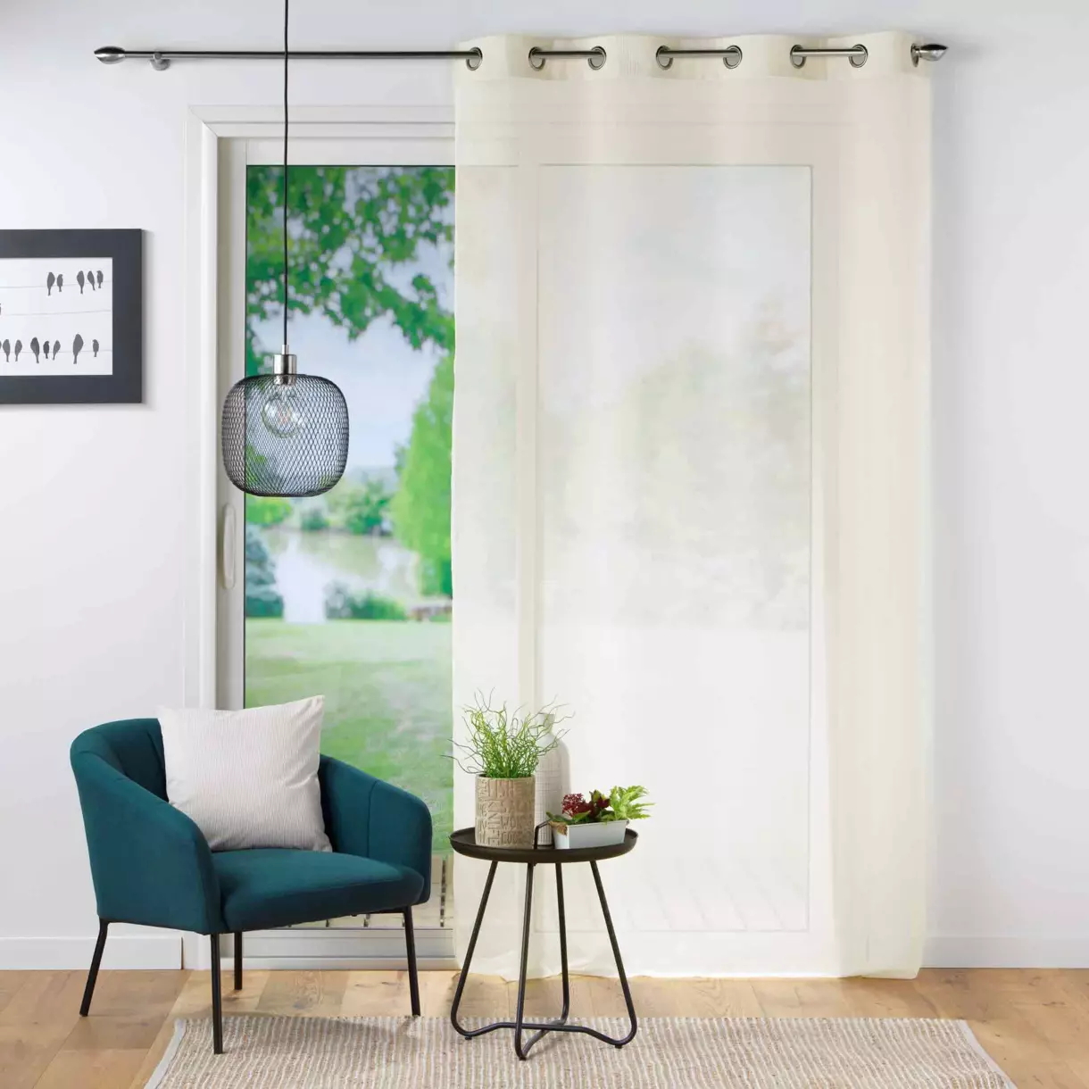 Voilage (140 x 240 cm) Casual Ecru 1
