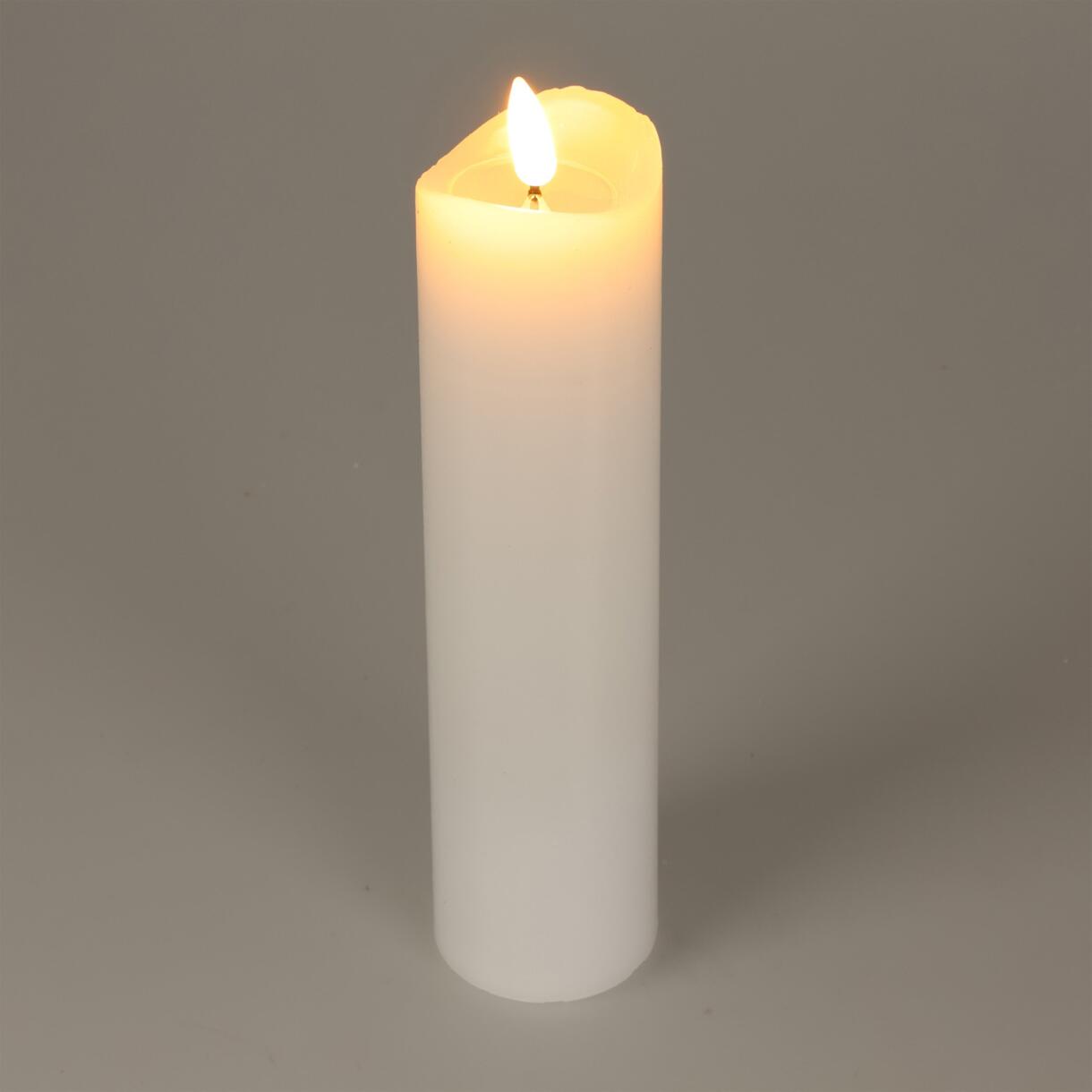 LED Kerze Axelle H15 cm Weiß 1