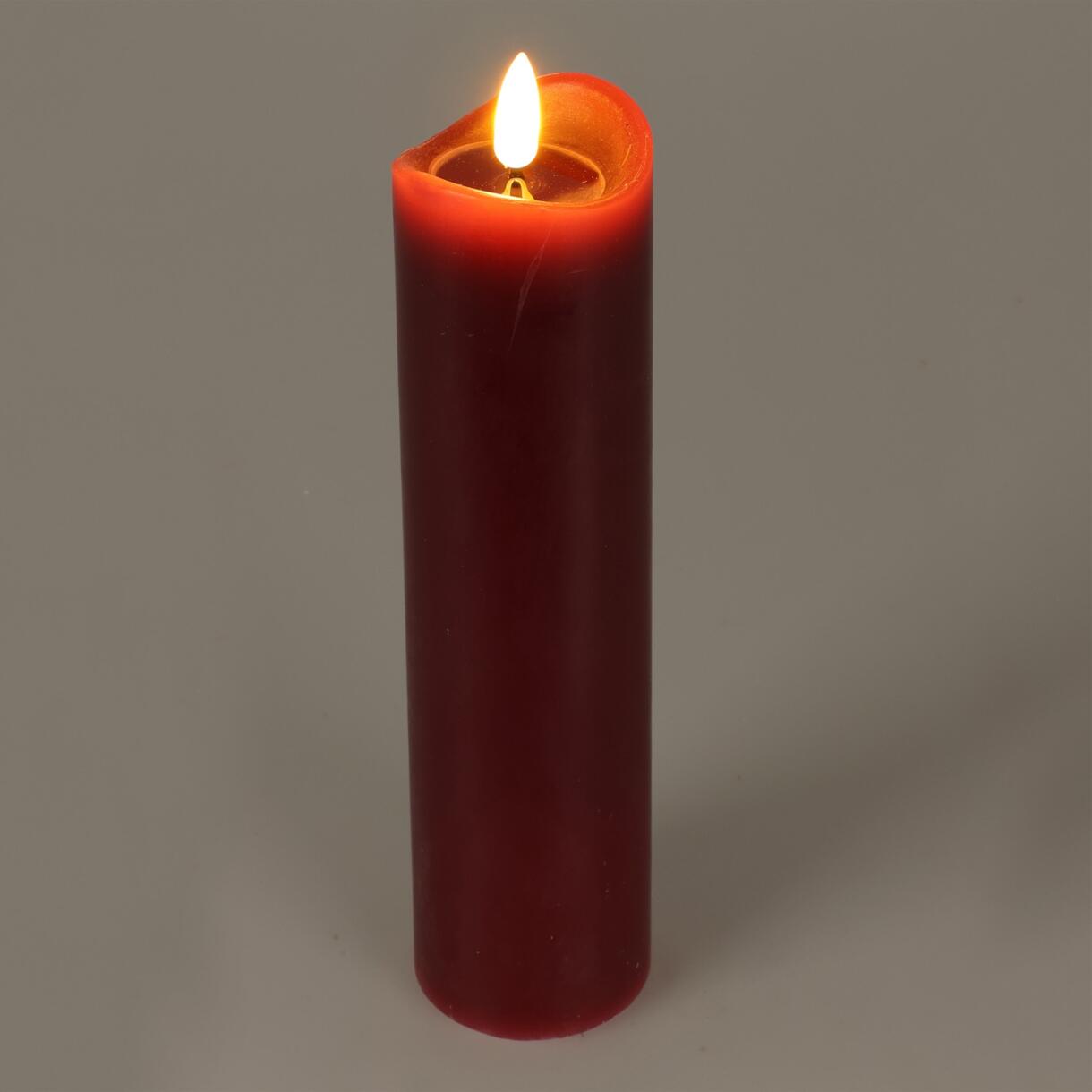 LED Kerze Axelle H20 cm Rot 1