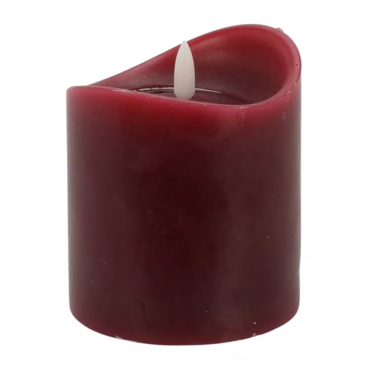 Bougie LED Axelle H10 cm Rouge 1