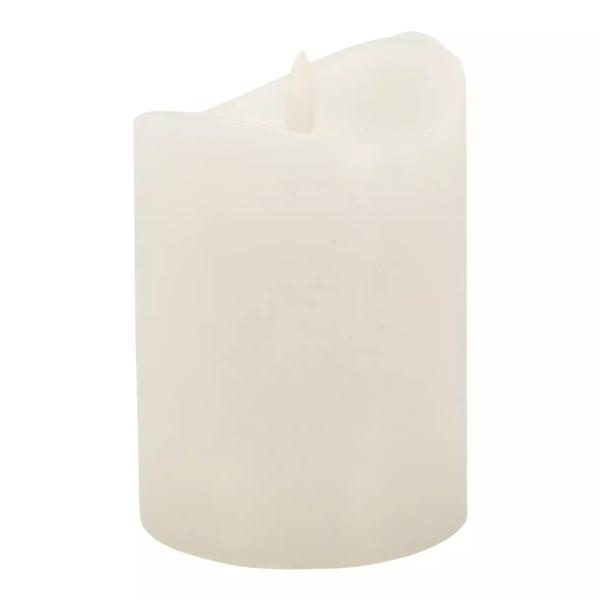 eminza Bougie à piles LED (H12 5 cm) Lapland Blanc