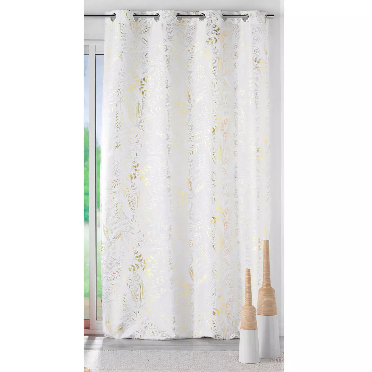 Overgordijn (140 x 260 cm) Belflor Wit 1