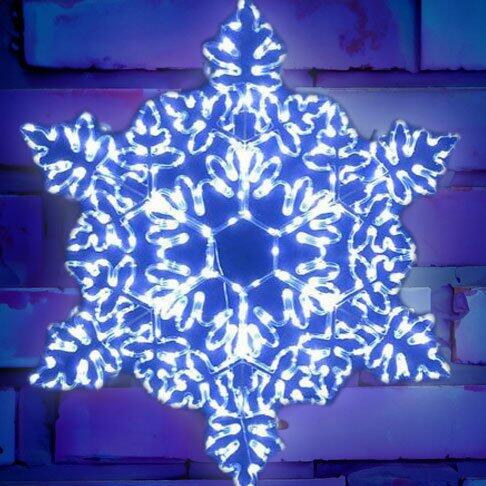 Verlichte sneeuwvlok Hiverno Koud wit 360 LED 1