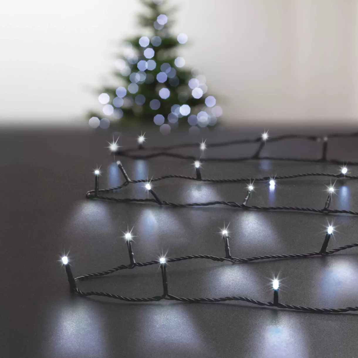 Guirlande lumineuse Solaire 20 m Blanc froid 200 LED 1