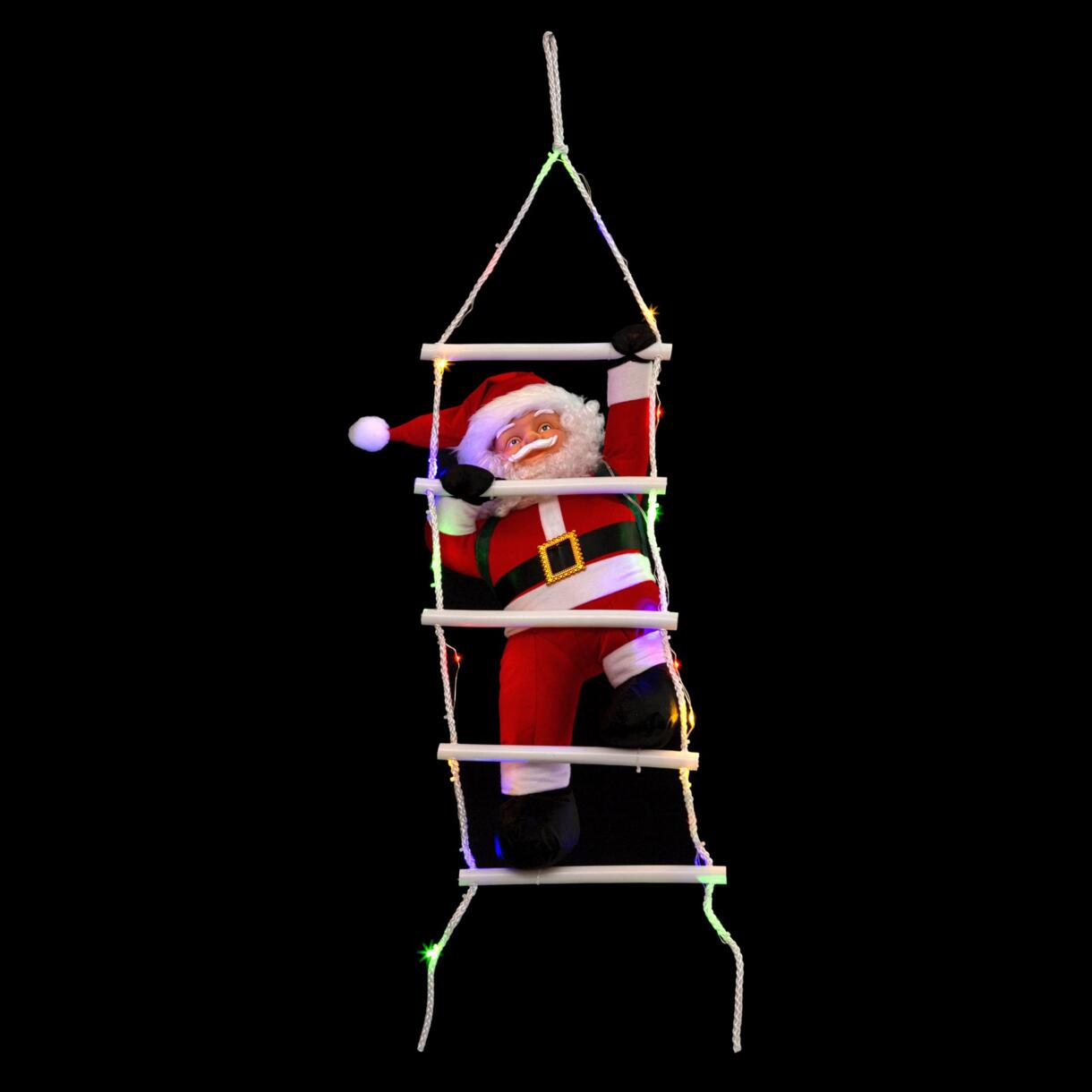 Babbo Natale luminoso a pile Otto Multicolore 30 LED 1
