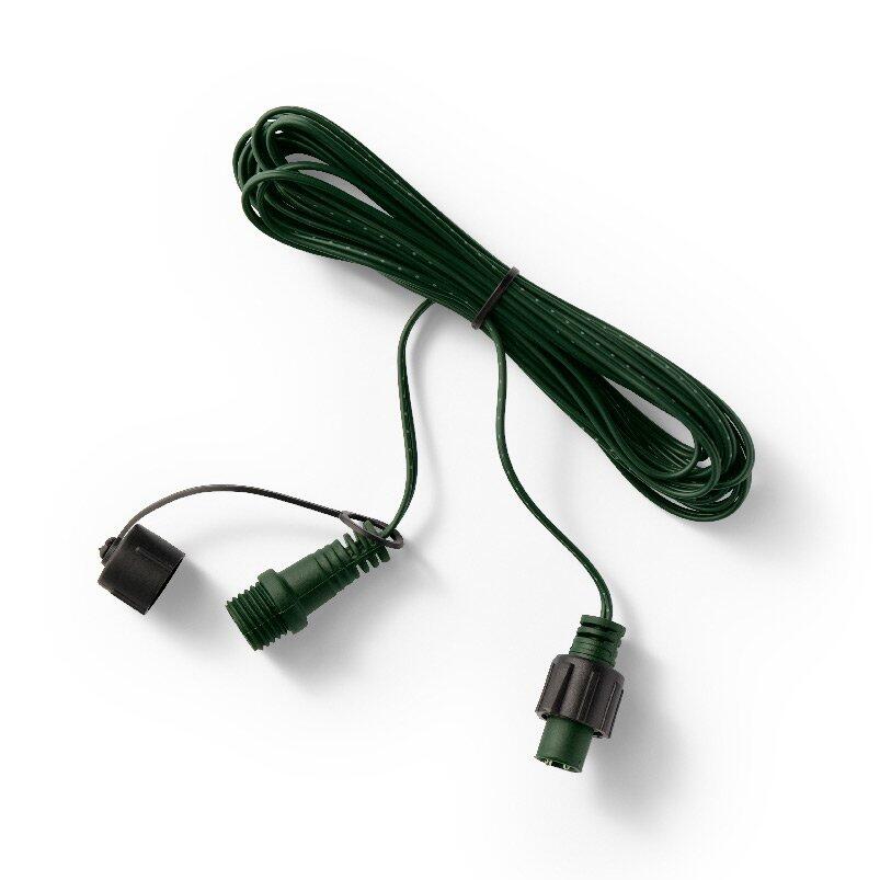 Groene verlengkabel voor LED lichtsnoer 20 m 2 lichtsnoer LED-systeem  Koppelbaar 1