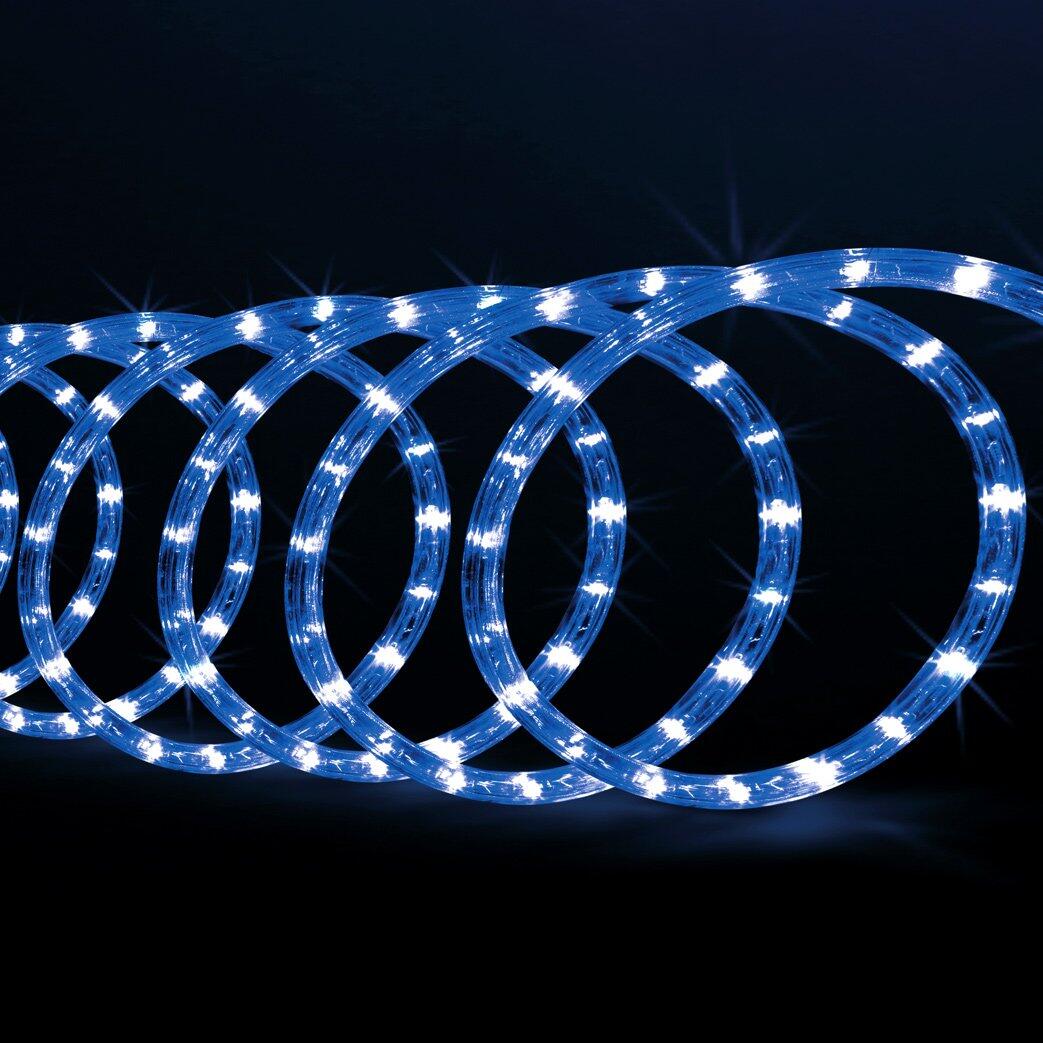 Verlichte slang 24 m blauw 432 LED 1