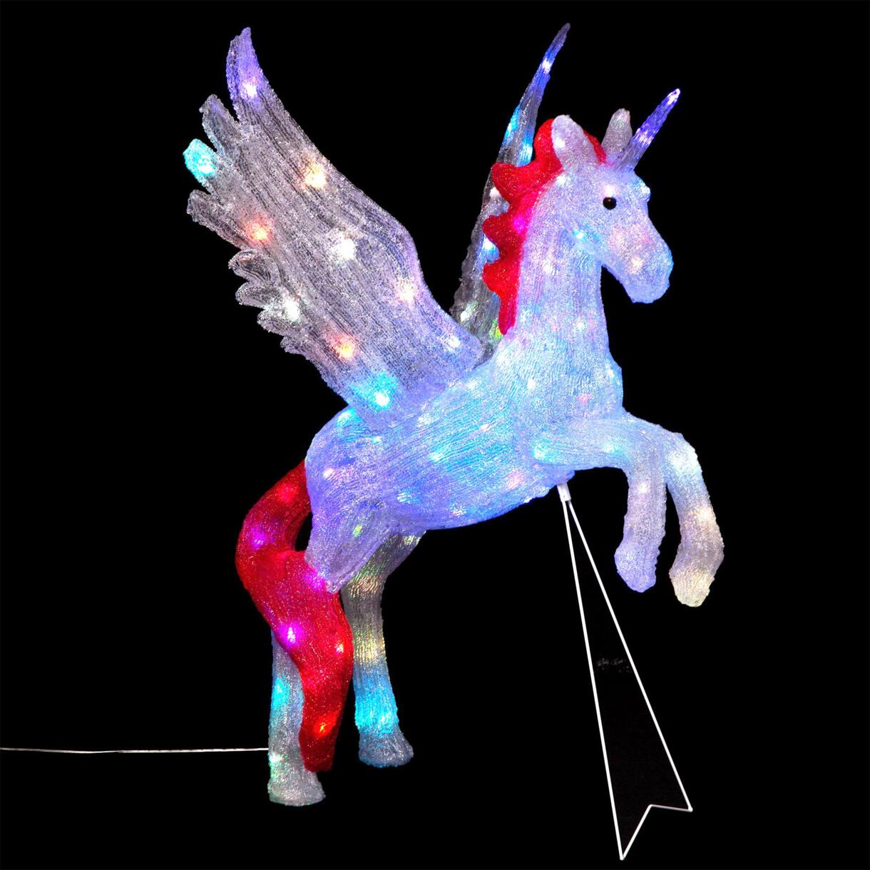 Unicorno luminoso Candice Multicolore 100 LED 1