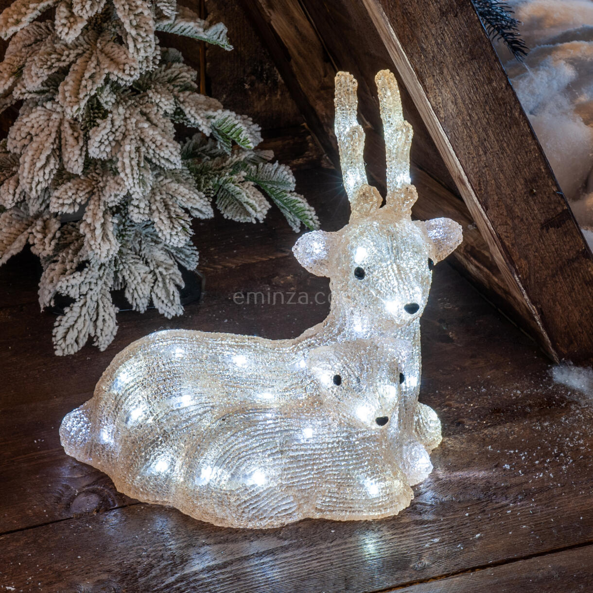 Cerbiatto luminoso Filou Bianco freddo 50 LED 1