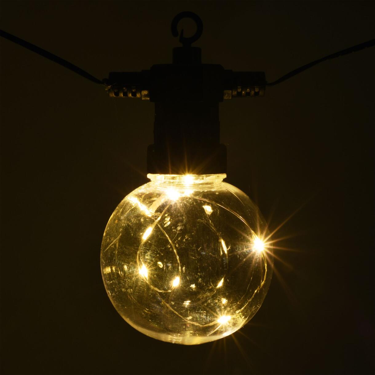 Guirlande lumineuse Ampoule à piles Blanc chaud 80 LED 1