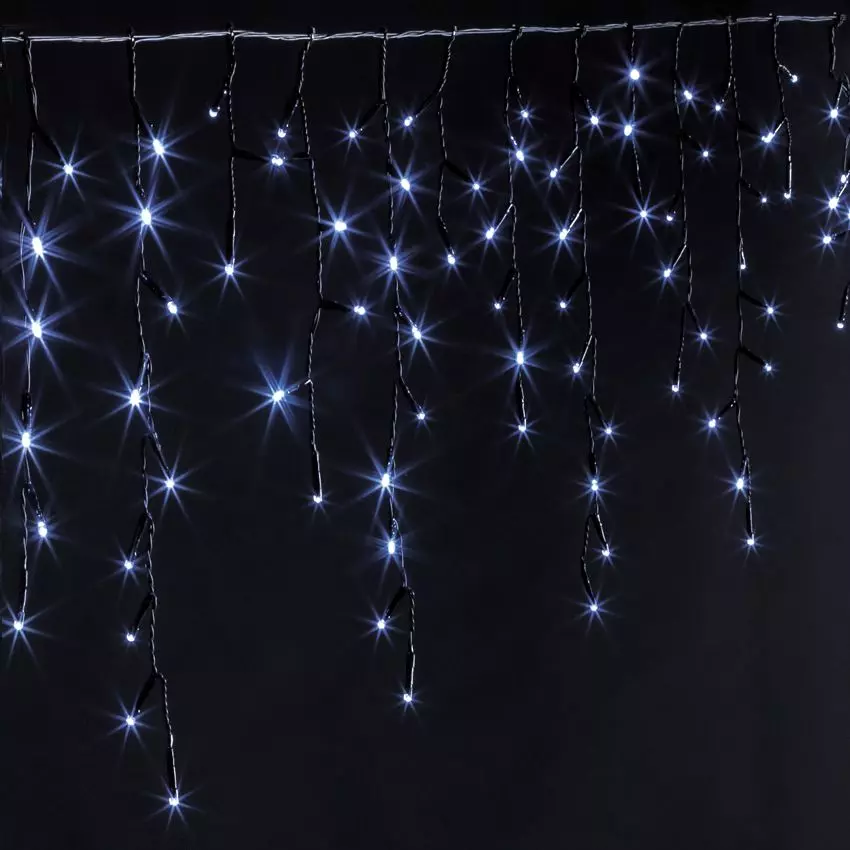 Stalactite lumineuse à piles L2 m Blanc froid 126 LED 1