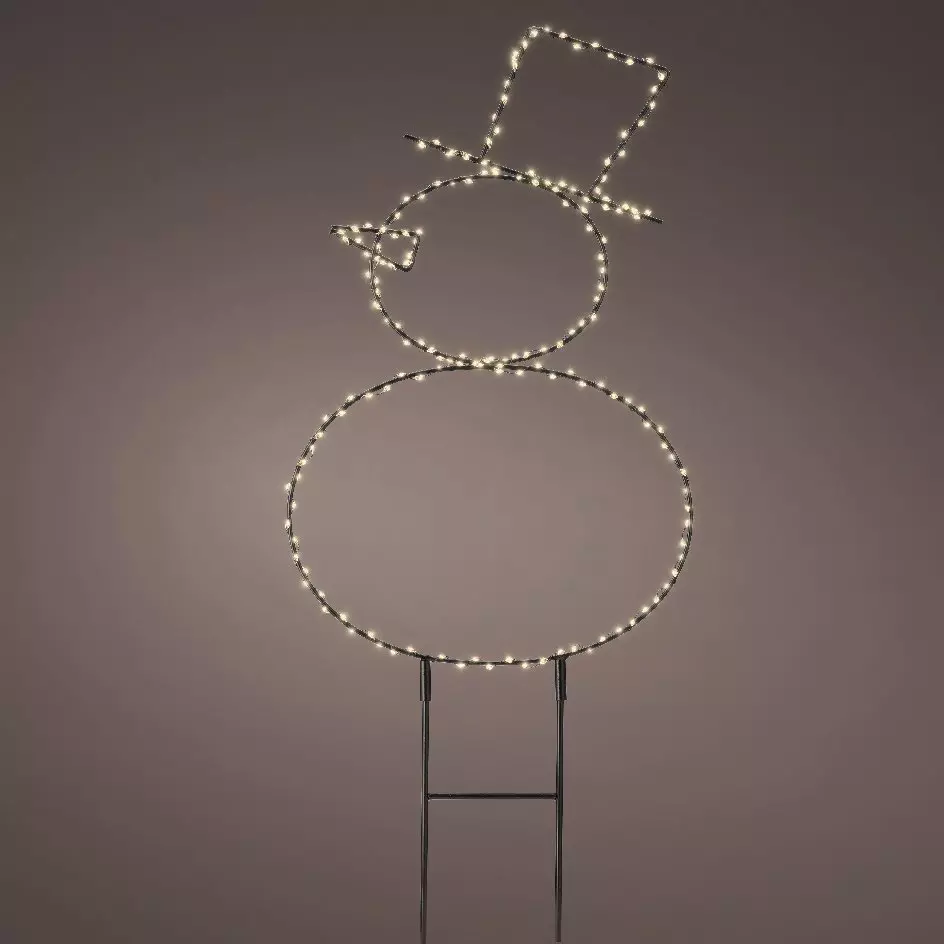 Muñeco de nieve luminoso Blanco Blanco cálido 180 LED 1