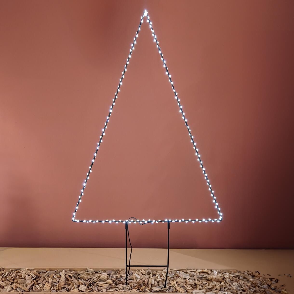 Pirámide luminosa Crystal Blanco cálido 180 LED