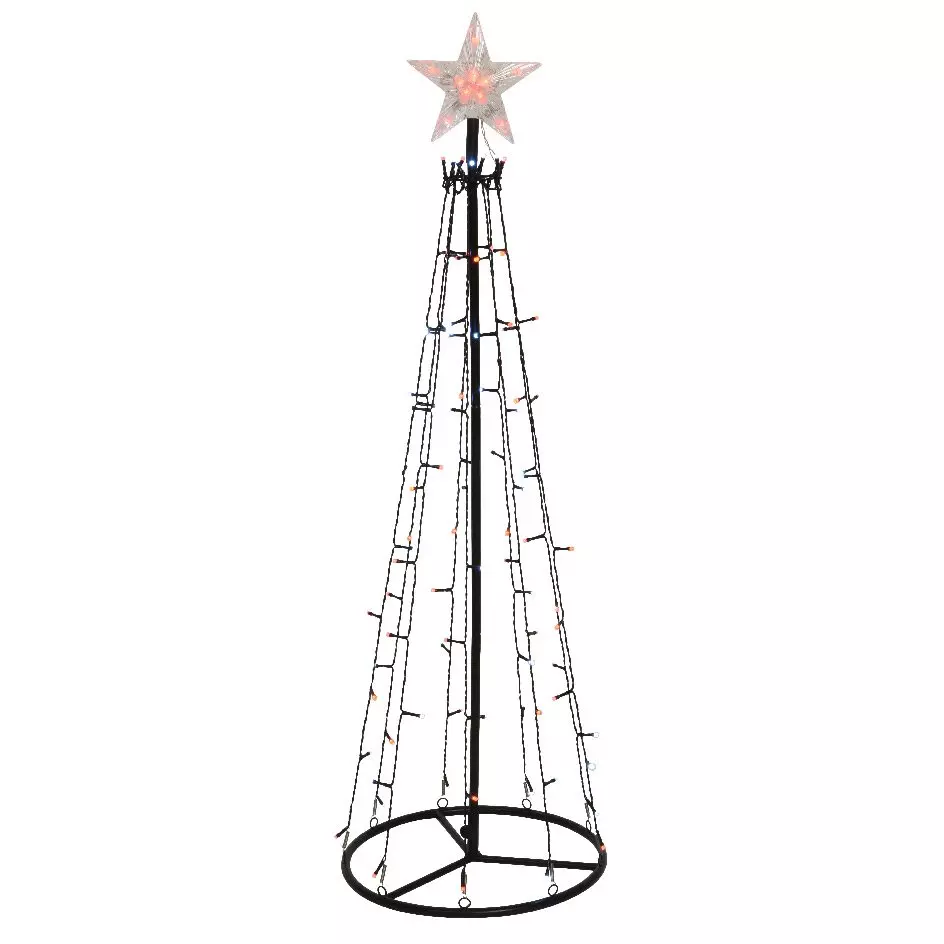 Cône lumineux dancing lights noir et Multicolore 100 Micro LED 1