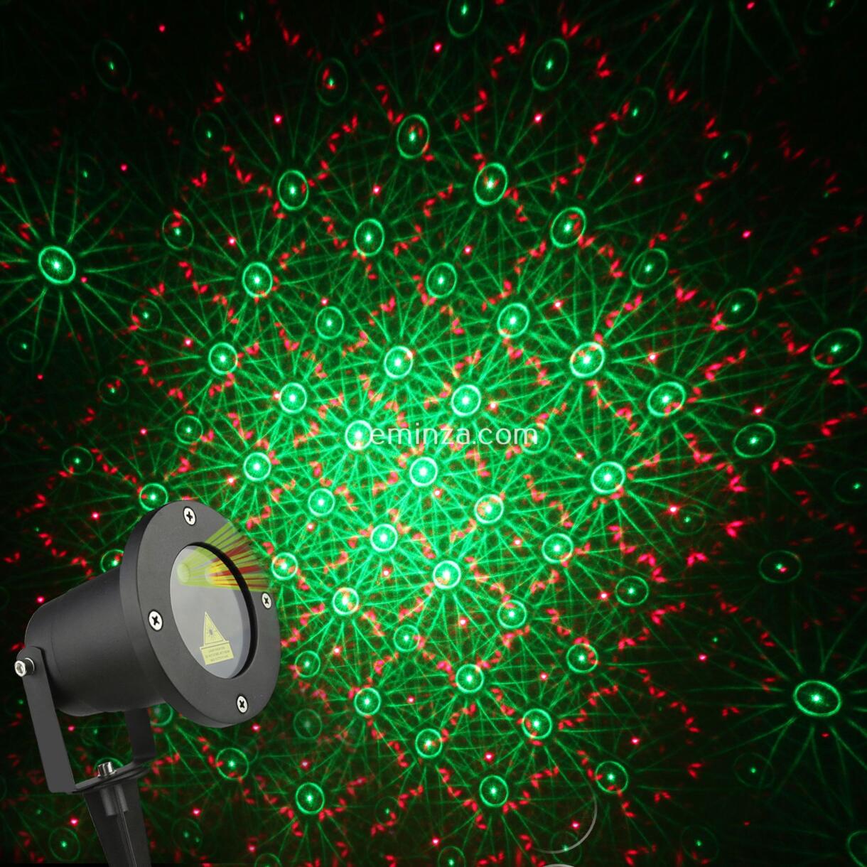 Laser Projektor 8 Motive Ferngesteuert  Mehrfarbig 2 LEDs 1