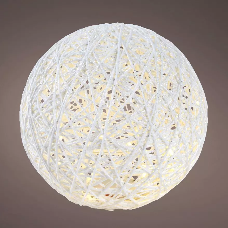 Bola de nieve a pilas con luz Blanco cálido 30 LED 1