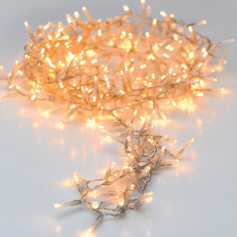 Luces de Navidad Lujo 30 m Blanco cálido 1500 LED 1