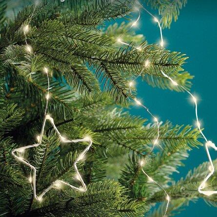 Cortina de luces para árbol Micro Led Estrella H1,80 m Blanco cálido 459 LED 1