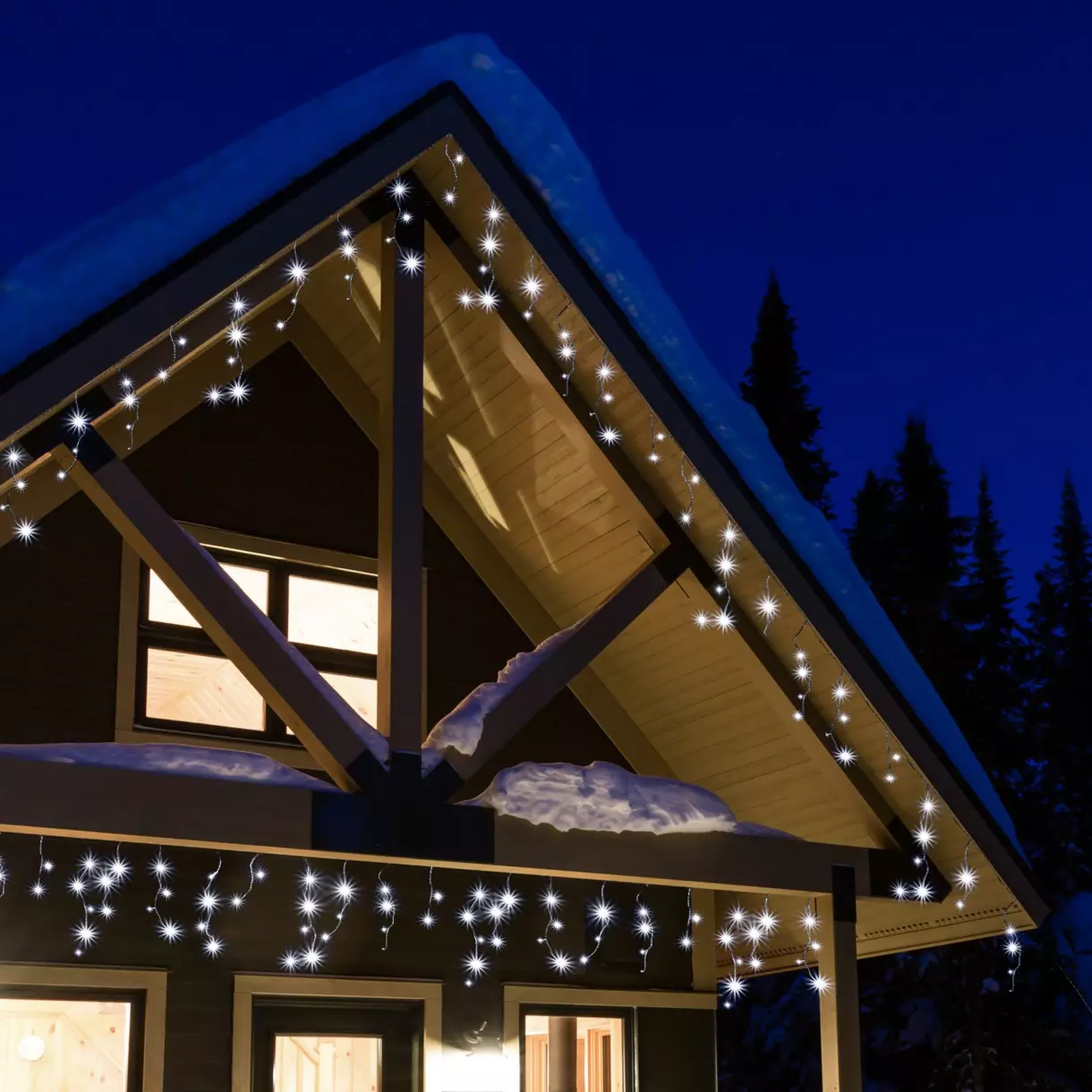 Stalactite lumineuse Stars L5 m Blanc froid 119 LED CN 1