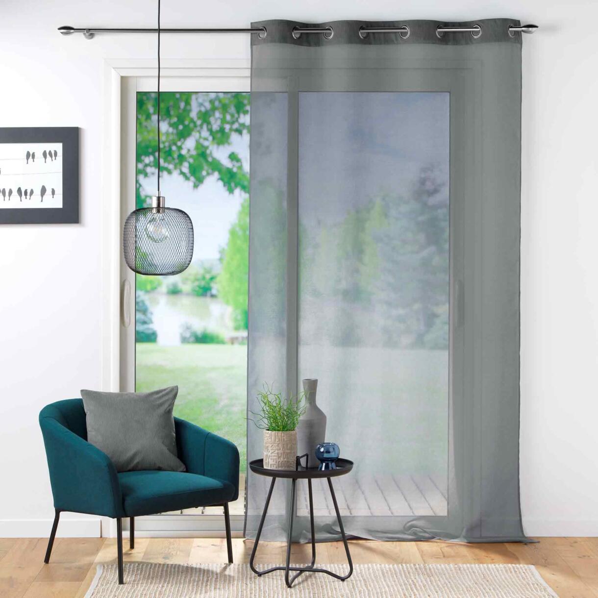 Tenda trasparente (140 x 240 cm) Casual Grigio antracite 1