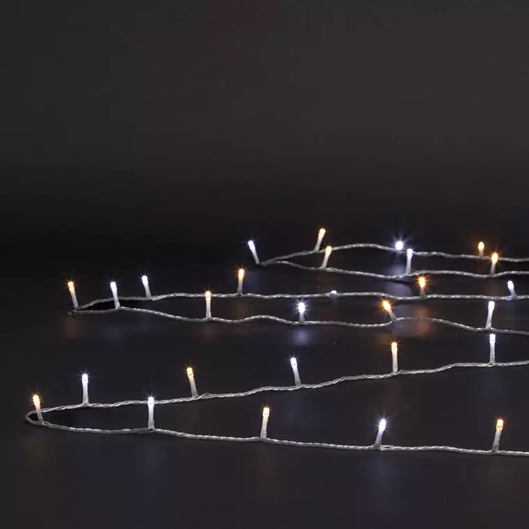 Guirlande lumineuse Blanc chaud et Blanc froid 100 LED 1