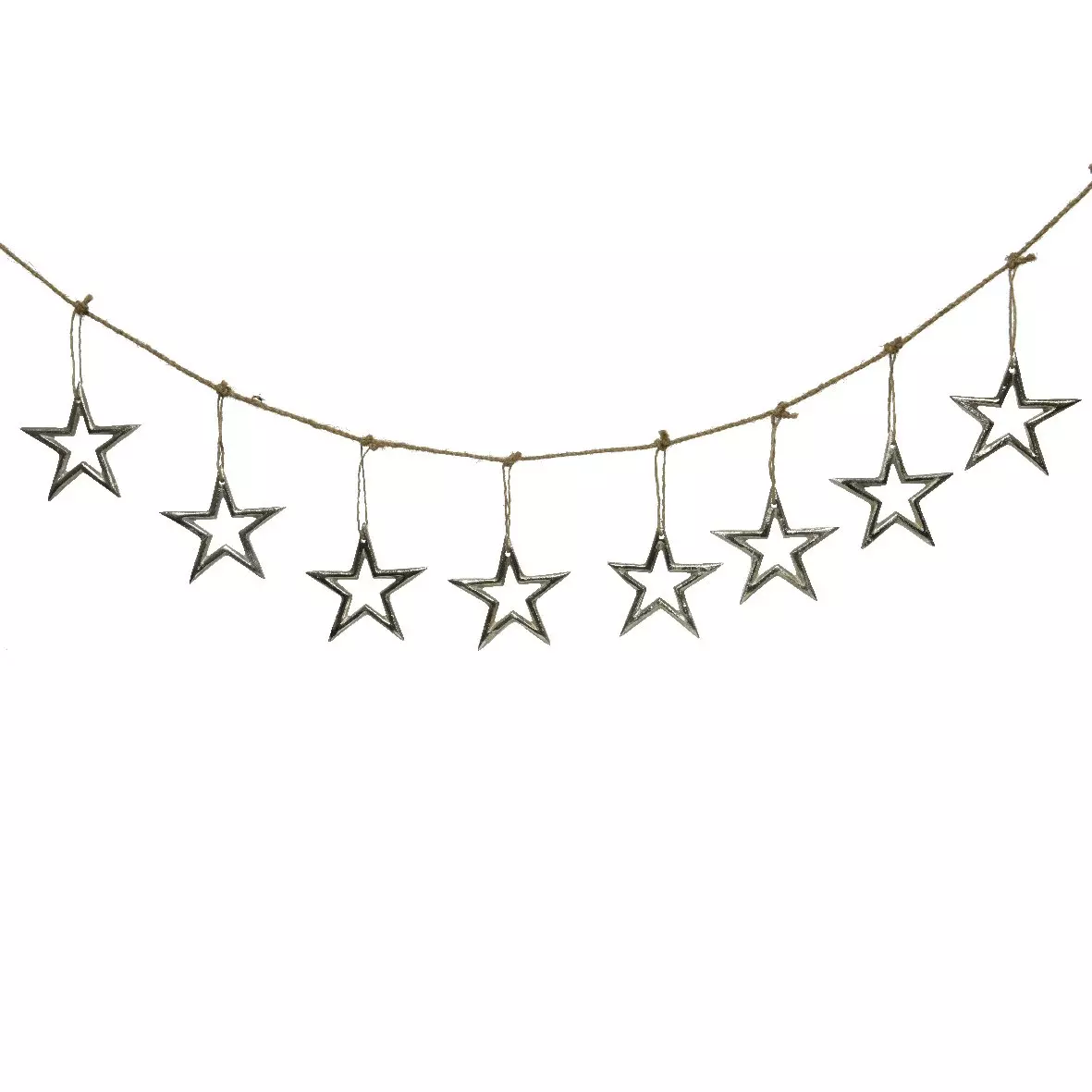 Guirnalda Farandola de estrellas Plata 1