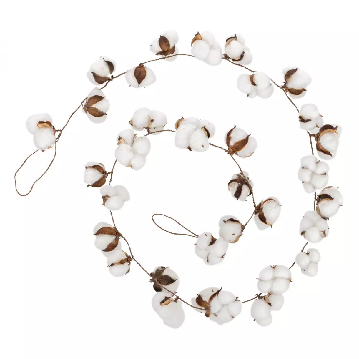 Guirlande Fleur de coton Blanc