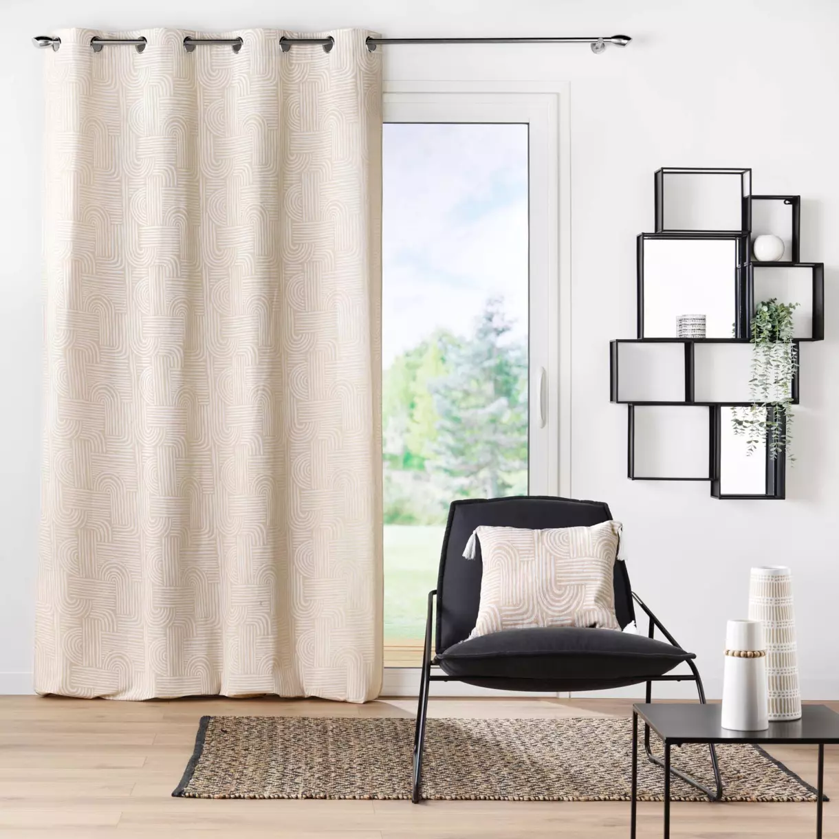 Cortina (140 x 280 cm) Pandore Blanco
