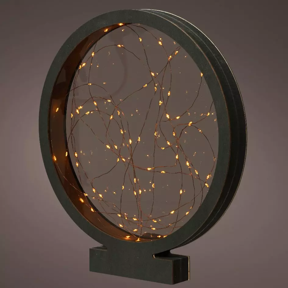 Cercle Eliza à piles verlicht Warm wit 80 LED 1