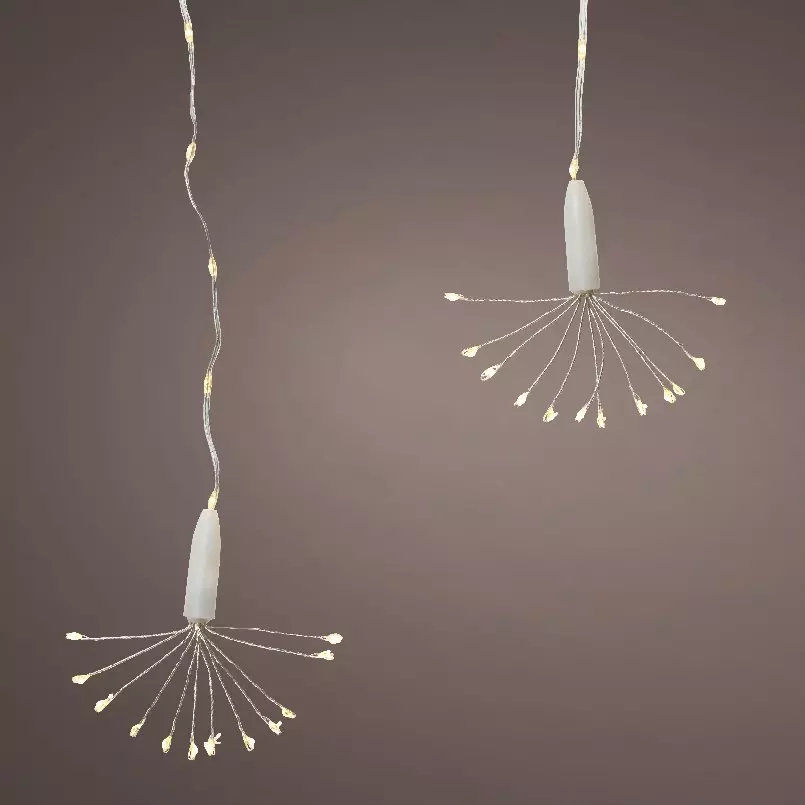 Cortina de luces alto 55 m Blanco frío 174 Micro LED 1