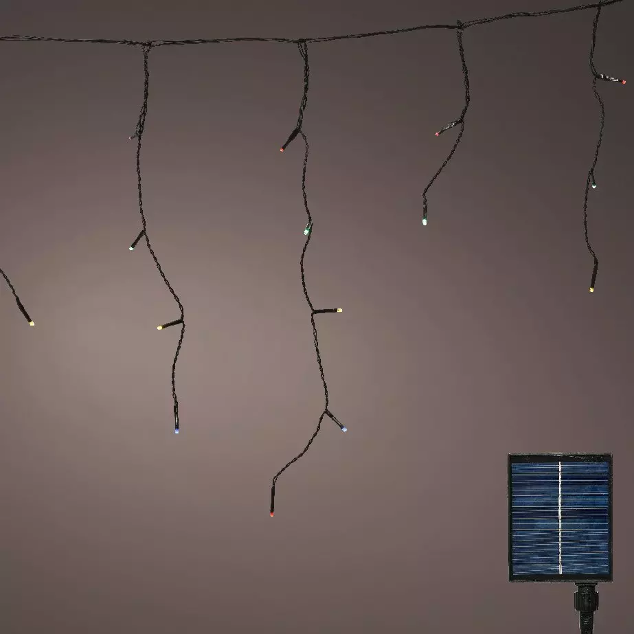Stalactite lumineuse Solaire L11 m Multicolore 259 LED 1
