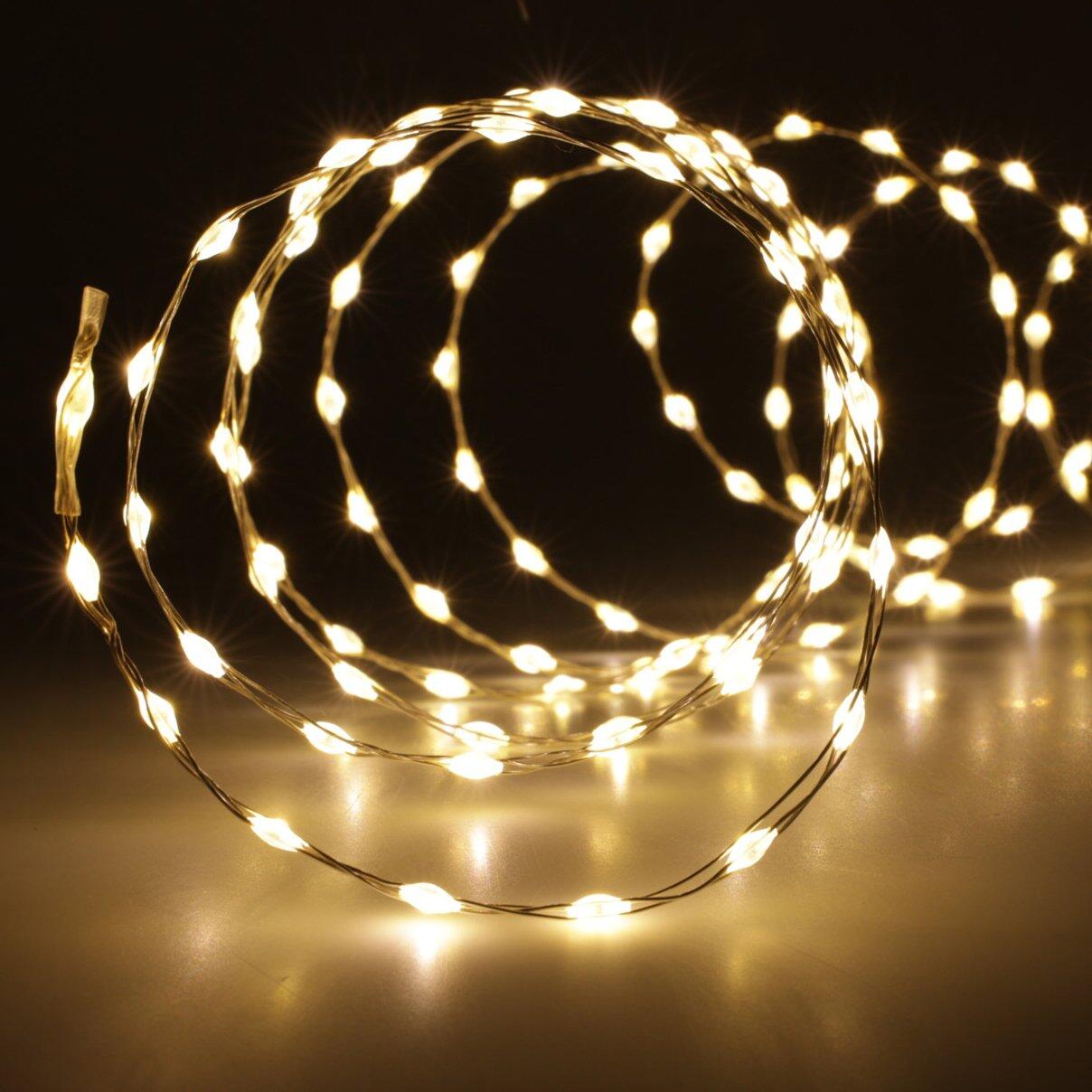 Guirlande lumineuse Micro LED 6,04 m Blanc chaud 378 LED CA 1