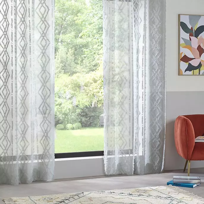 Visillo (140 x 240 cm) Salma Gris 1