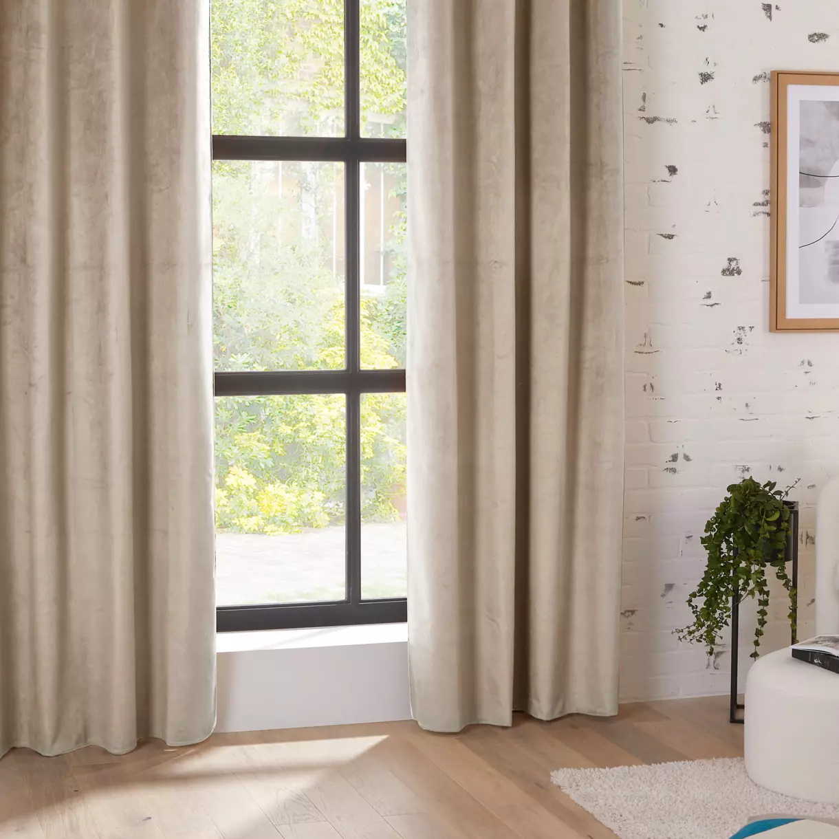 Cortina opaca (140 x 260 cm) Théa Beige 1