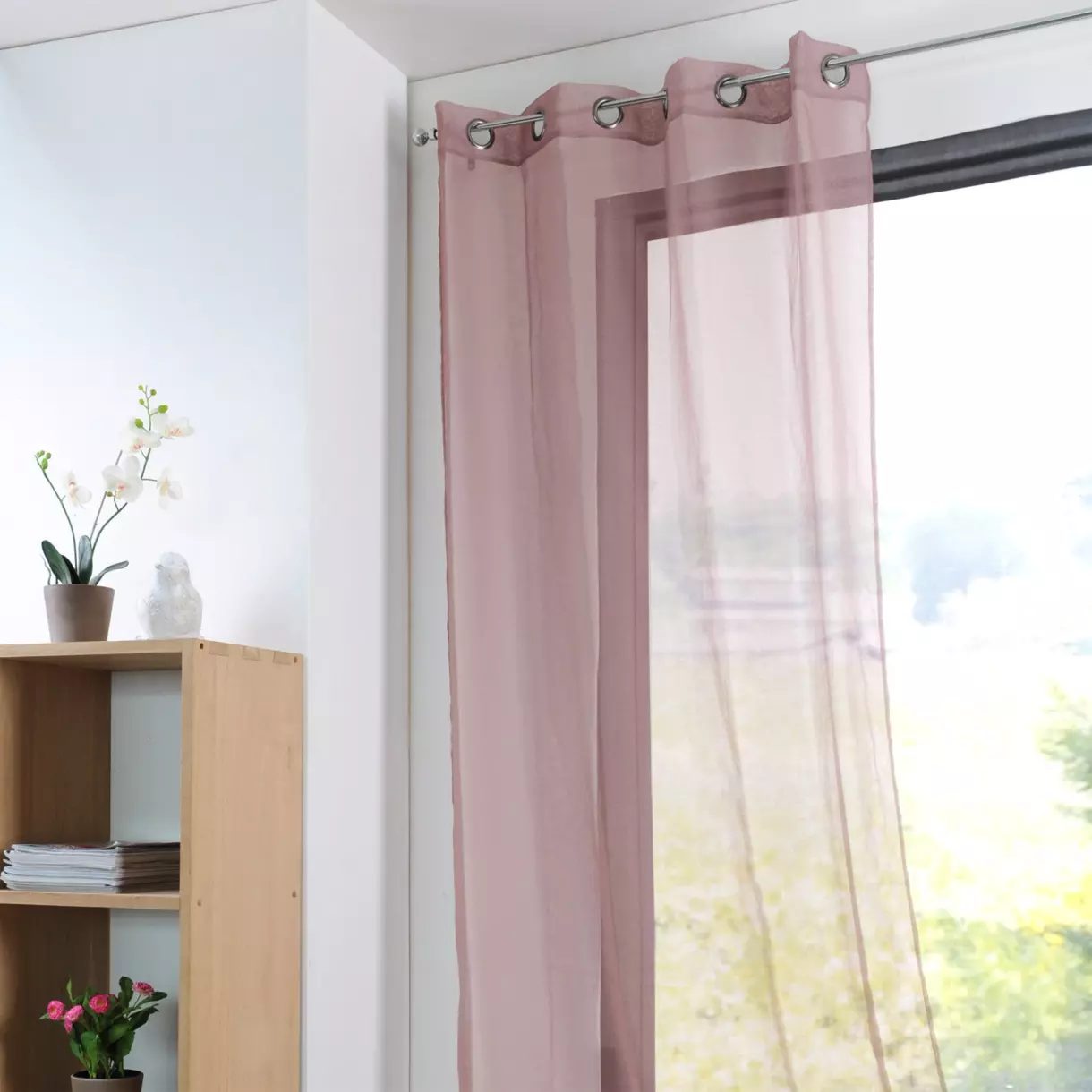 Voilage (135 x 260 cm) Monna Rose blush 1