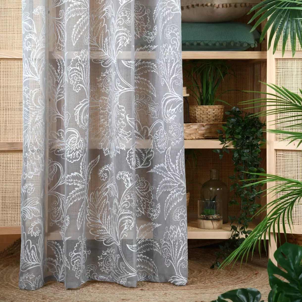 Visillo (140 x 260 cm) Jeannette Gris 1
