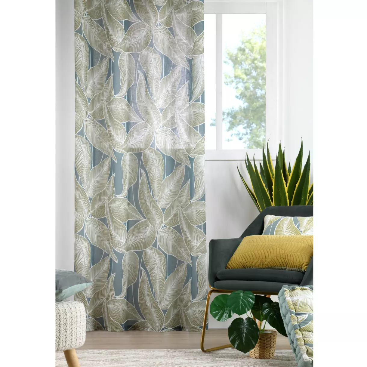 Visillo (140 x 260 cm) Rocca Verde salvia