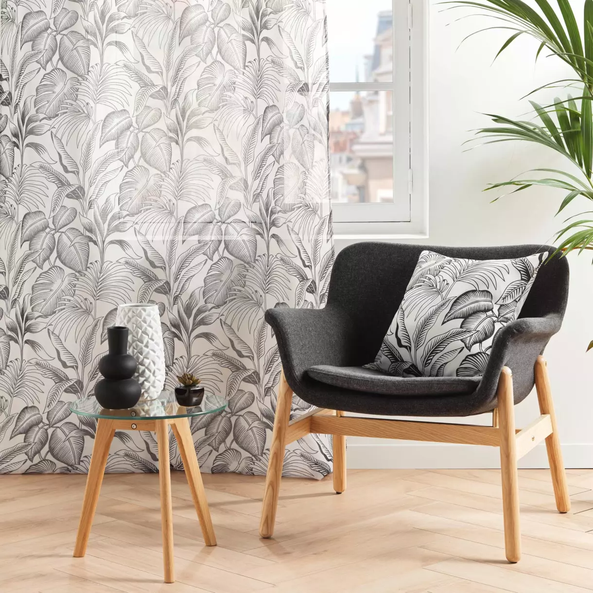 Voilage (140 x 280 cm) Cabana Ecru