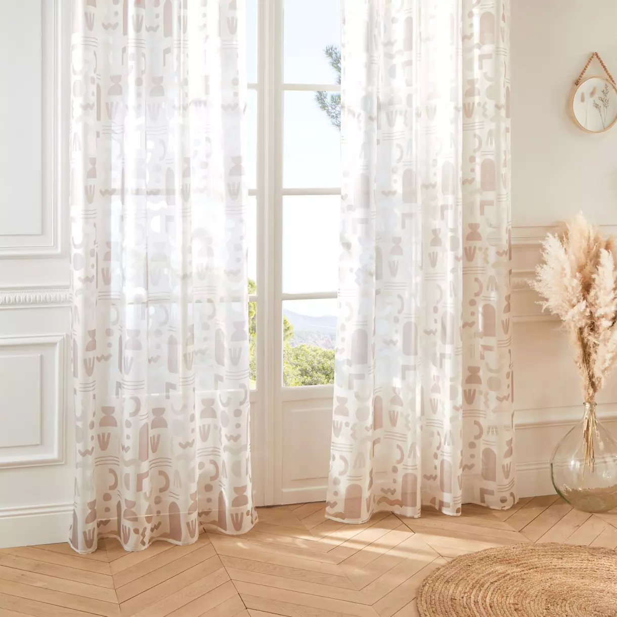 Vitrage (140 x 240 cm) Kumez Beige