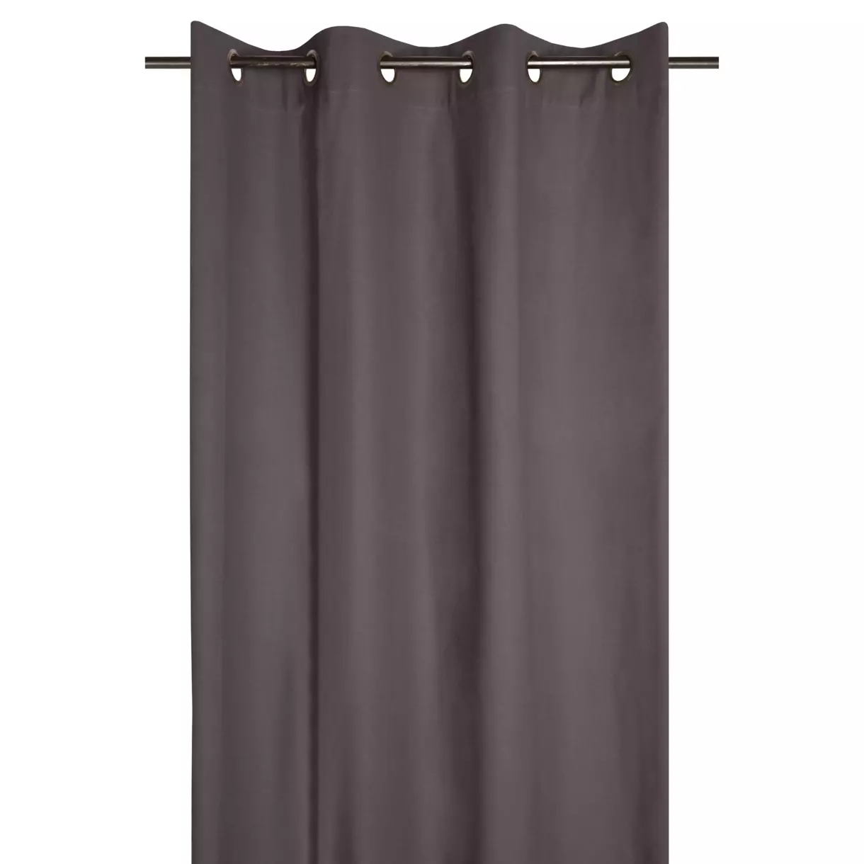 Rideau coton (135 x 240 cm) Duo Gris anthracite