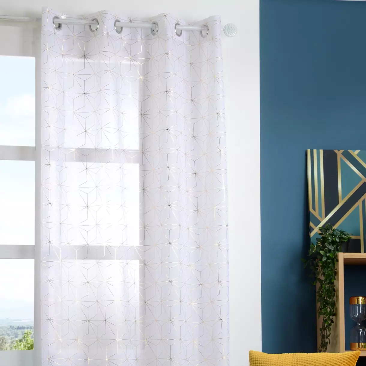 Vitrage (140 x 260 cm) Hoffmann Goudkleurig 1